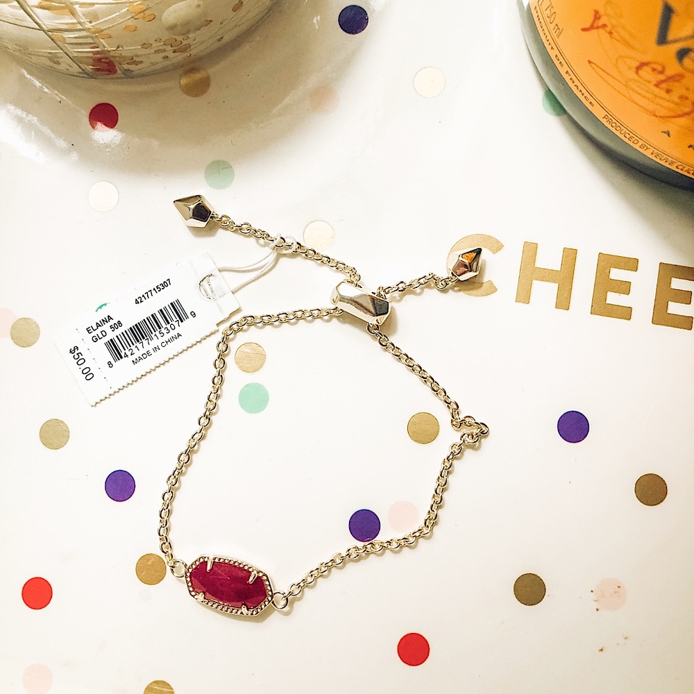 Kendra Scott Garnet Elaina Bracelet